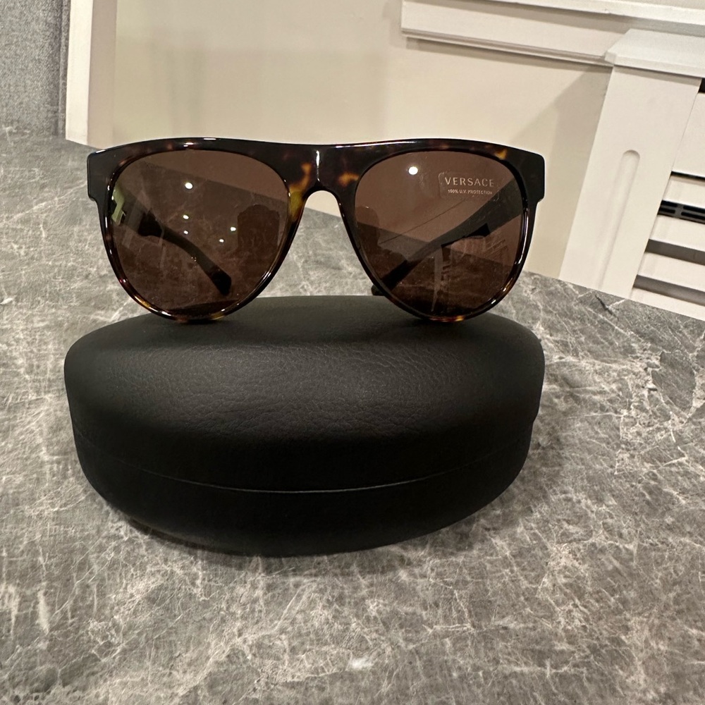 Versace Tortoise Shell Sunglasses (Brand New)